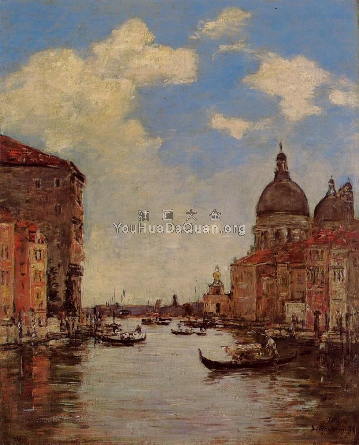 Venice, the Canal de la Gandara - 尤金·布丹